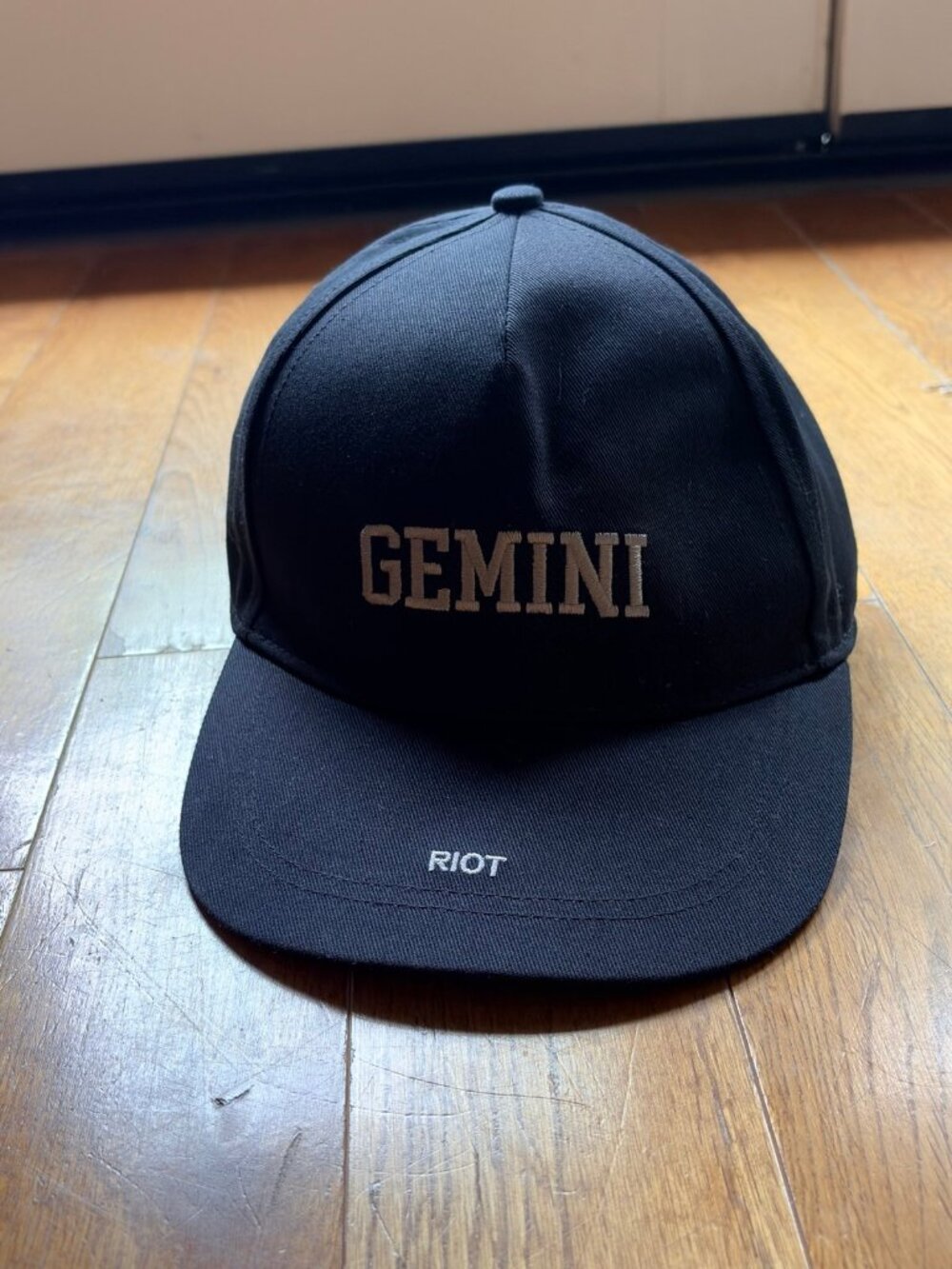 Riot Society Gemini Black Embroidered Baseball Cap